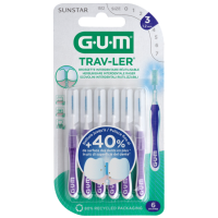 3X GUM Trav Ler Ragers Paars 1.2Mm 6 stuks