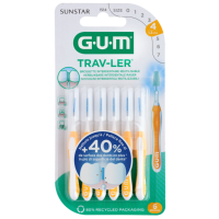 3X GUM Trav Ler Ragers Geel 1.3Mm 6 stuks