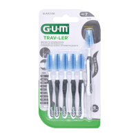 3X GUM Trav Lers Ragers Zwart 2,6 mm 6 stuks