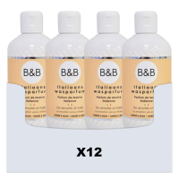 12X B&B Italiaanse Wasparfum Amber & Musk 250 ml