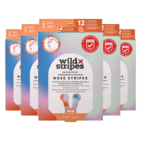 5X Wild Stripes Neusstrips Sunrise 12 stuks