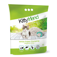 Kitty Friend Kattenbakvulling Vegetal White Super Clumping Litter 5 liter