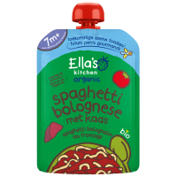 Ella's Kitchen Biologisch Maaltijdzakje 7+m Spaghetti Bolognese + Kaas 130 gr