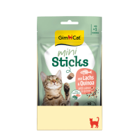 12X GimCat Mini Sticks Kattensnack Zalm & Quinoa 50 gr