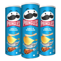 3X Pringles Chips Salt & Vinegar 165 gr