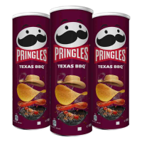 3X Pringles Chips Barbecue 165 gr