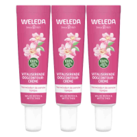 3X WELEDA Wilde Rozen & Witte Thee Vitaliserende Oogcontourcrème 12 ml