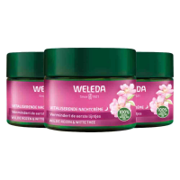 3X WELEDA Wilde Rozen & Witte Thee Vitaliserende Nachtcrème 40 ml