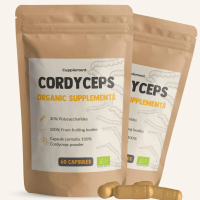 2X Cupplement Cordyceps Organic Supplements 60 capsules