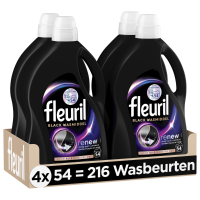 4X Fleuril Wasmiddel 54 wasbeurten Black 2,430 liter