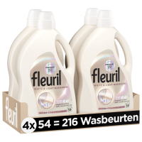 4X Fleuril Wasmiddel 54 wasbeurten White & Light 2,430 liter