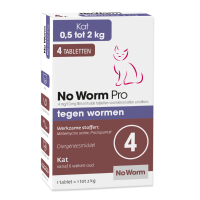 No Worm Pro Ontworming Kleine Kat & Kitten 4 tabletten
