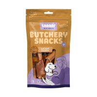Braaaf Hondensnack Butchery Beef Head Skin Bites 150 gr