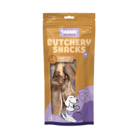 10X Braaaf Hondensnack Butchery Konijnenoren met Haar 80 gr