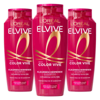 3X L'Oréal Elvive Color Vive Shampoo 250 ml
