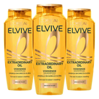 3X L'Oréal Elvive Extraordinary Oil Shampoo 250 ml