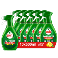 10X Dreft 3in1 Power Lemon Spray 500 ml