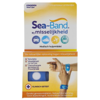 6X Sea Band Polsband Bij Misselijkheid Kinderen Blauw 1 paar