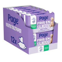 12X Page Vochtig Toiletpapier Fris en Kalmerend 38 stuks