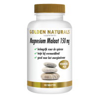 2X Golden Naturals Magnesium Malaat 150 mg 180 tabletten