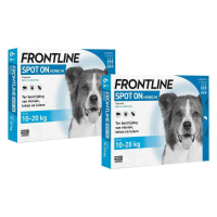 2X Frontline Spot On Anti Vlooien en Teken Druppels Hond 10   20 kg 6 pipetten