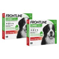 2X Frontline Combo Spot On Anti Vlooien en Teken Druppels Hond XL 3 pipetten
