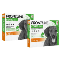 2X Frontline Combo Spot On Anti Vlooien en Teken Druppels Hond 2   10 kg 6 pipetten