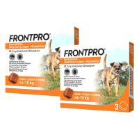2X Frontpro Vlooien en Teken Hond M 4 10 kg 3 tabletten