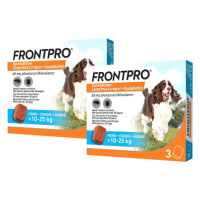 2X Frontpro Vlooien en Teken Hond L 10 25 kg 3 tabletten