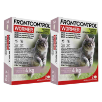 2X Frontcontrol Wormer Ontworming Tabletten Kat 2 tabletten