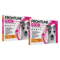 2X Frontline Tri Act Anti Vlooien en Teken Druppels S 3 pipetten