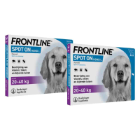 2X Frontline Spot On Anti Vlooien en Teken Druppels Hond L 20   40 kg 3 pipetten