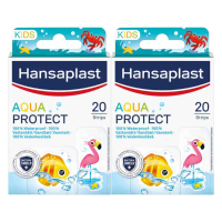 2X Hansaplast Aqua Protect Kids 20 stuks