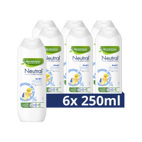 6X Neutral Baby Shampoo Parfumvrij 250 ml