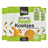3X de Kleine Keuken Bio Speltkoekjes 150 gr