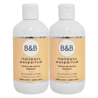 2X B&B Italiaanse Wasparfum Amber & Musk 250 ml