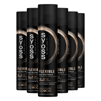 6X Syoss Hold & Flex Haarspray 300 ml
