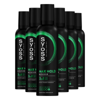 6X Syoss Max Hold Haarmousse 250 ml