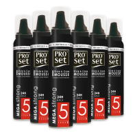 6X Proset Haarmousse Mega Sterk 250 ml