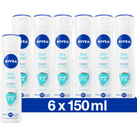 6X NIVEA Deodorant Spray Dry Fresh 150 ml