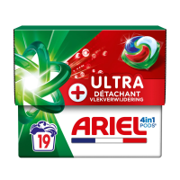 2+2 Gratis: Ariel 4in1 Wasmiddel Pods Ultra Vlekverwijderaar 19 stuks