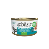 12X Schesir Complementary Kattenvoer Tonijn & Yellow Tail in Gelei 70 gr