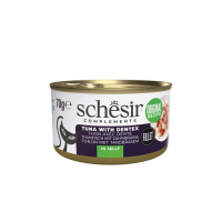 12X Schesir Complementary Kattenvoer Tonijn & Tandbrasem in Gelei 70 gr