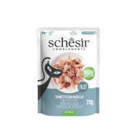 12X Schesir Complementary Kattenvoer Tonijn & Heek in Gelei 70 gr