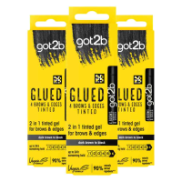 3X Got2b Glued 4 Brows & Edges Tinted Black 16 ml