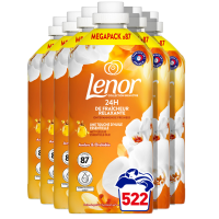 6X Lenor Wasverzachter Amber & Orchidee 87 Wasbeurten 1872 ml
