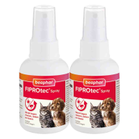 2X Beaphar Fiprotec Anti Vlooien en Teken Spray Hond en Kat 100 ml