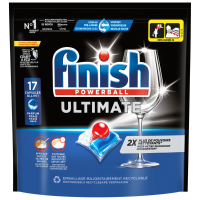 1+1 Gratis: Finish Ultimate Vaatwastabletten Regular 17 stuks