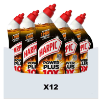 12X Harpic Toiletreiniger Powerplus Original 750 ml