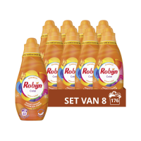 8X Robijn Klein & Krachtig Wasmiddel Color 22 Wasbeurten 665 ml